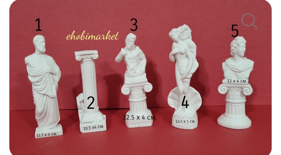 Yunan heykel seti 3 ve 5 numara için 